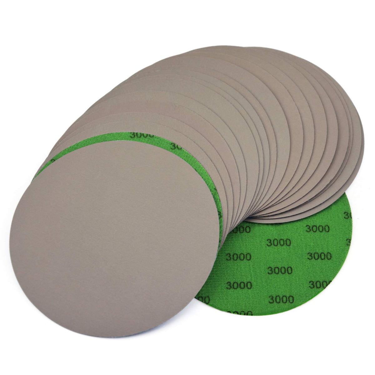 6 Inch 2000 Grit Waterproof Hook & Loop Silicon Carbide Sanding Discs 20-Pack B390