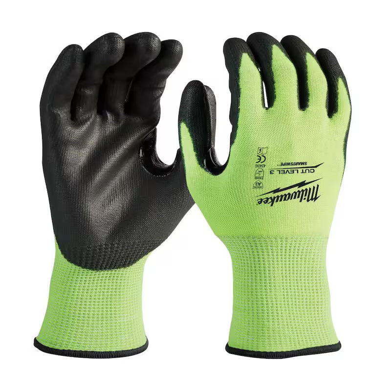 X-Large Level 3 Cut Resistant Polyurethane Dipped Work Gloves R9269