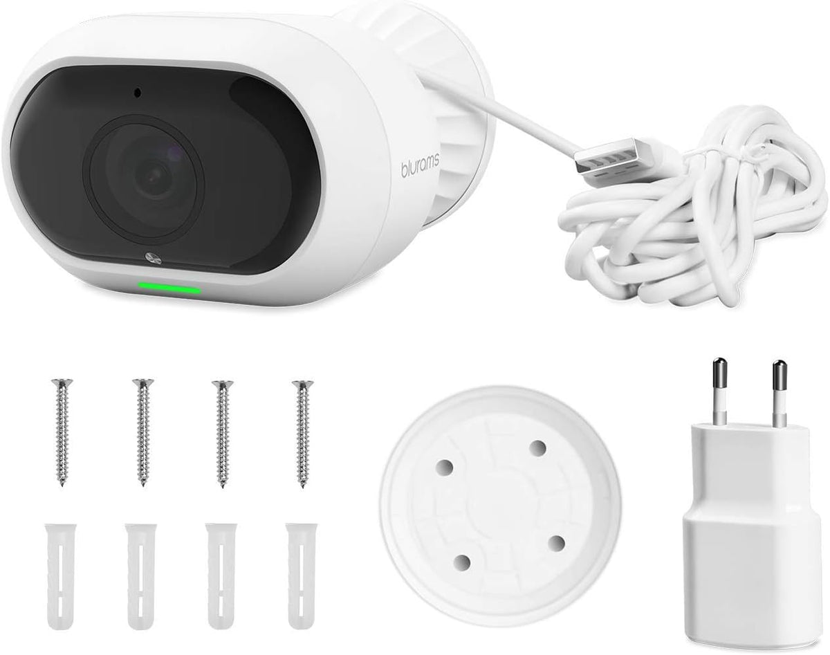 Outdoor Security Camera with 2-Way Audio, Night Vision, Siren, Weatherproof P23088