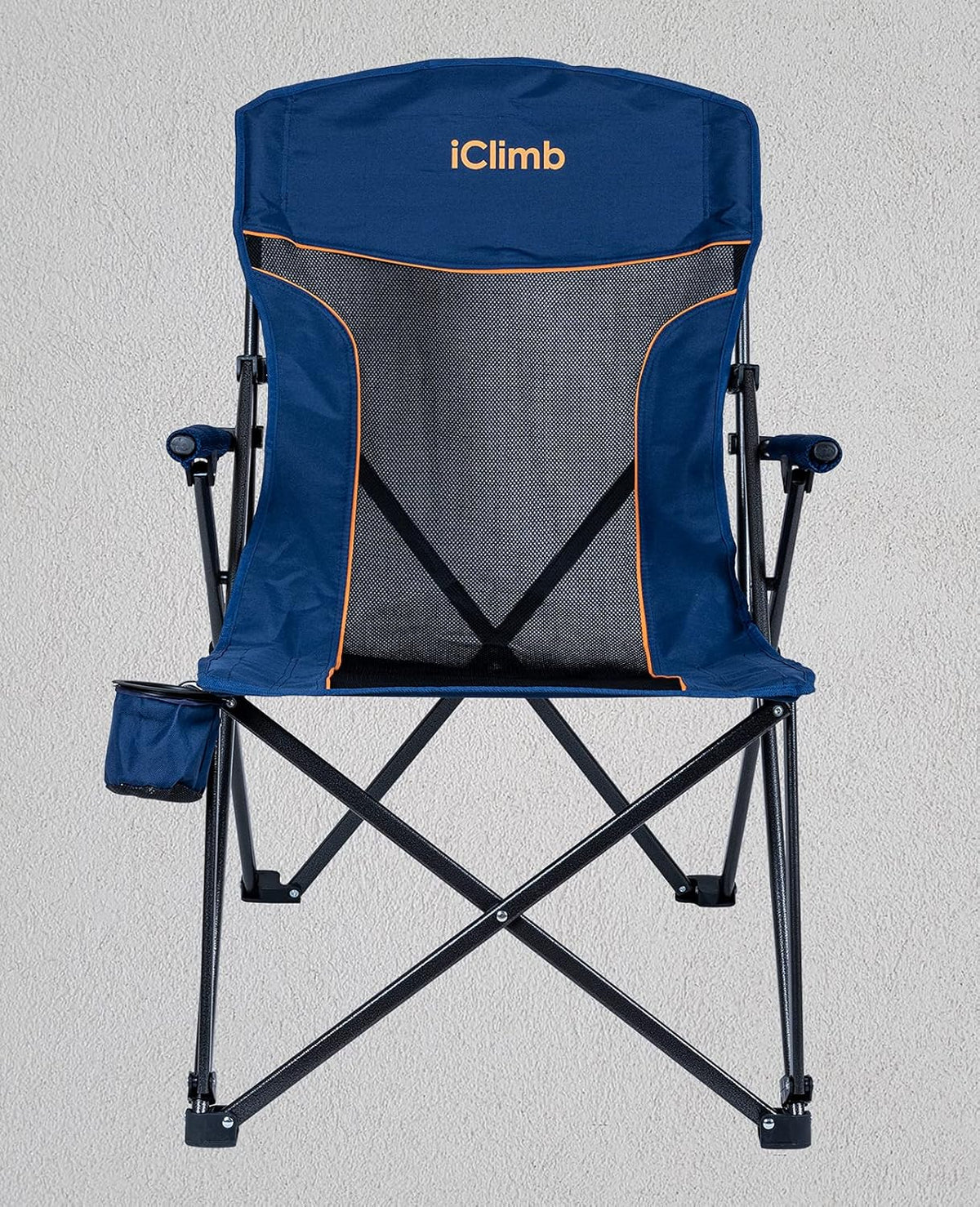 Heavy Duty Folding Mesh Camping Chair with Cup Holder and Carry Bag Q970