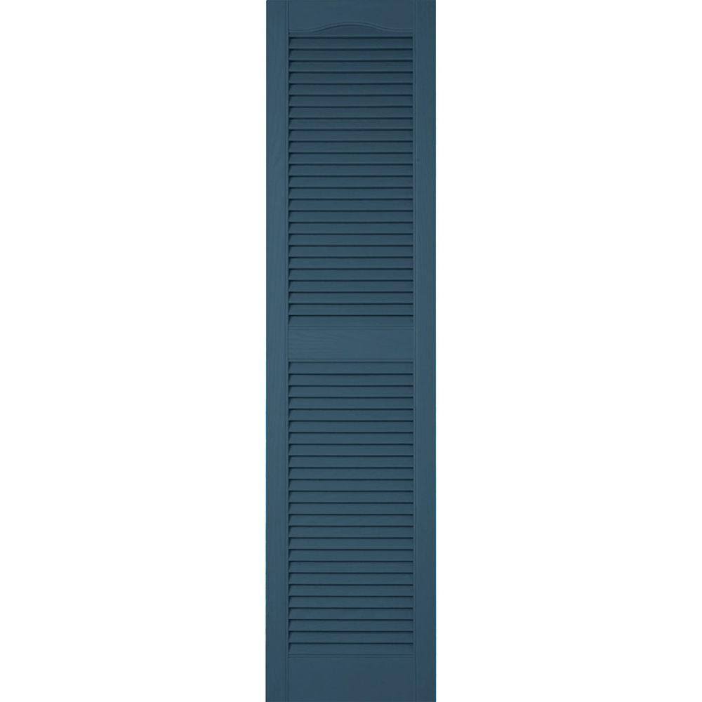 14 1/2 inch x 60 inch Vinyl Open Louver Shutters V696410