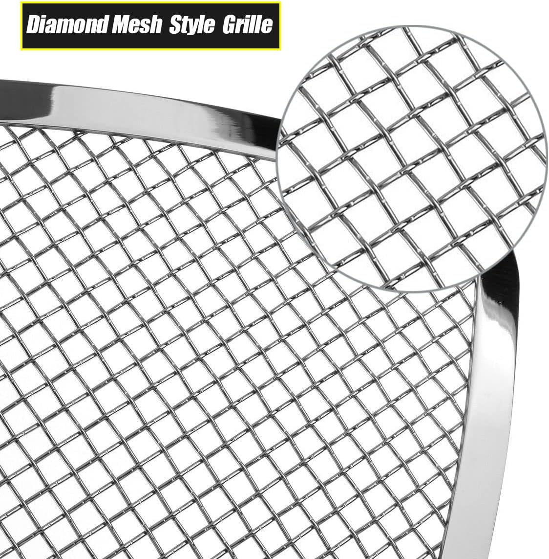 Front Lower Bumper Grille Chrome Stainless Steel V563090