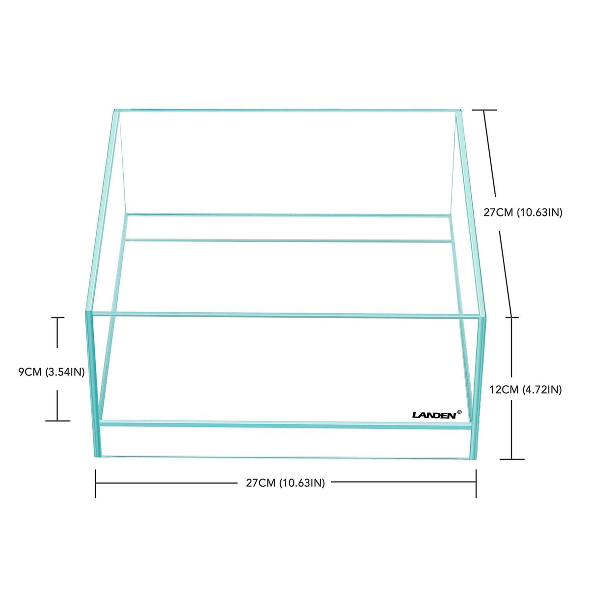 Glass Rimless Low Iron Aquarium Tank 1.6 Gallon V59385