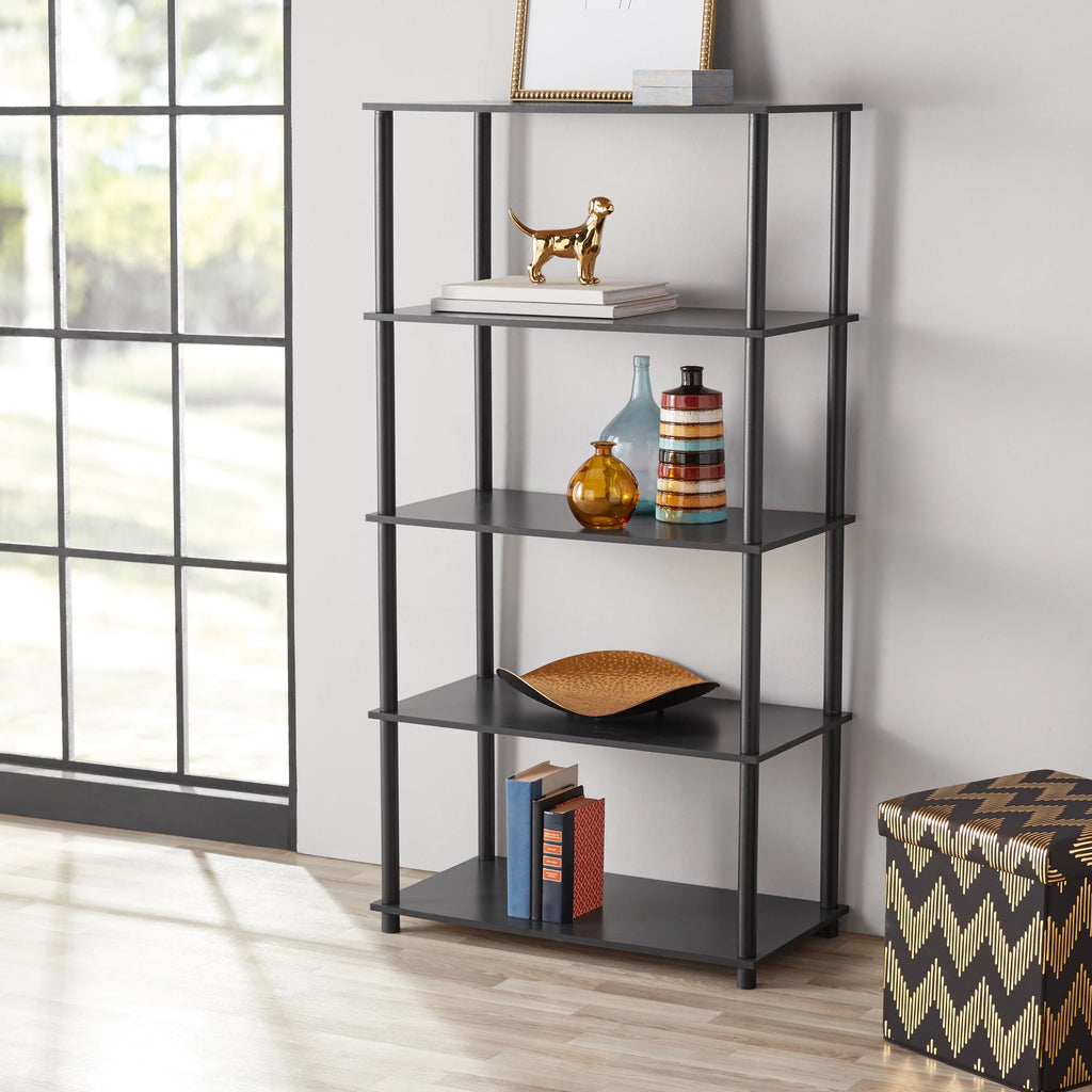 White 5-Shelf Storage Bookcase Z4772