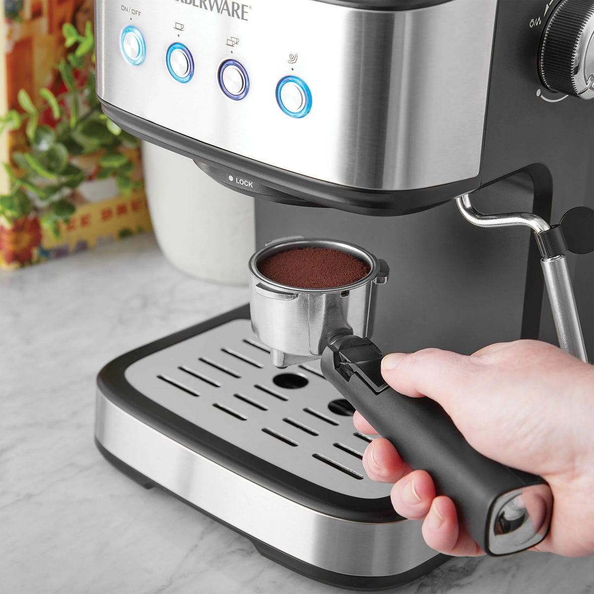 1.5L 20 Bar Espresso Maker with Removable Water Tank L95746