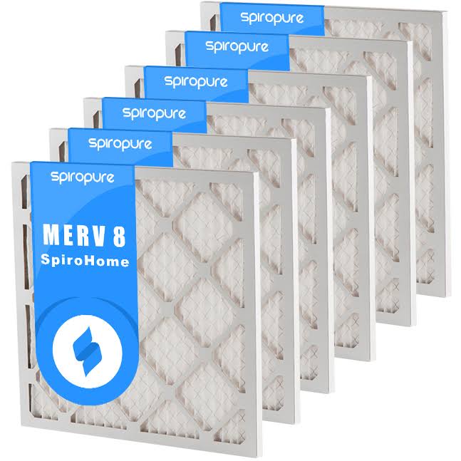 9.38x9.38x1 MERV 8 Pleated Air Filters 6 Pack V551259
