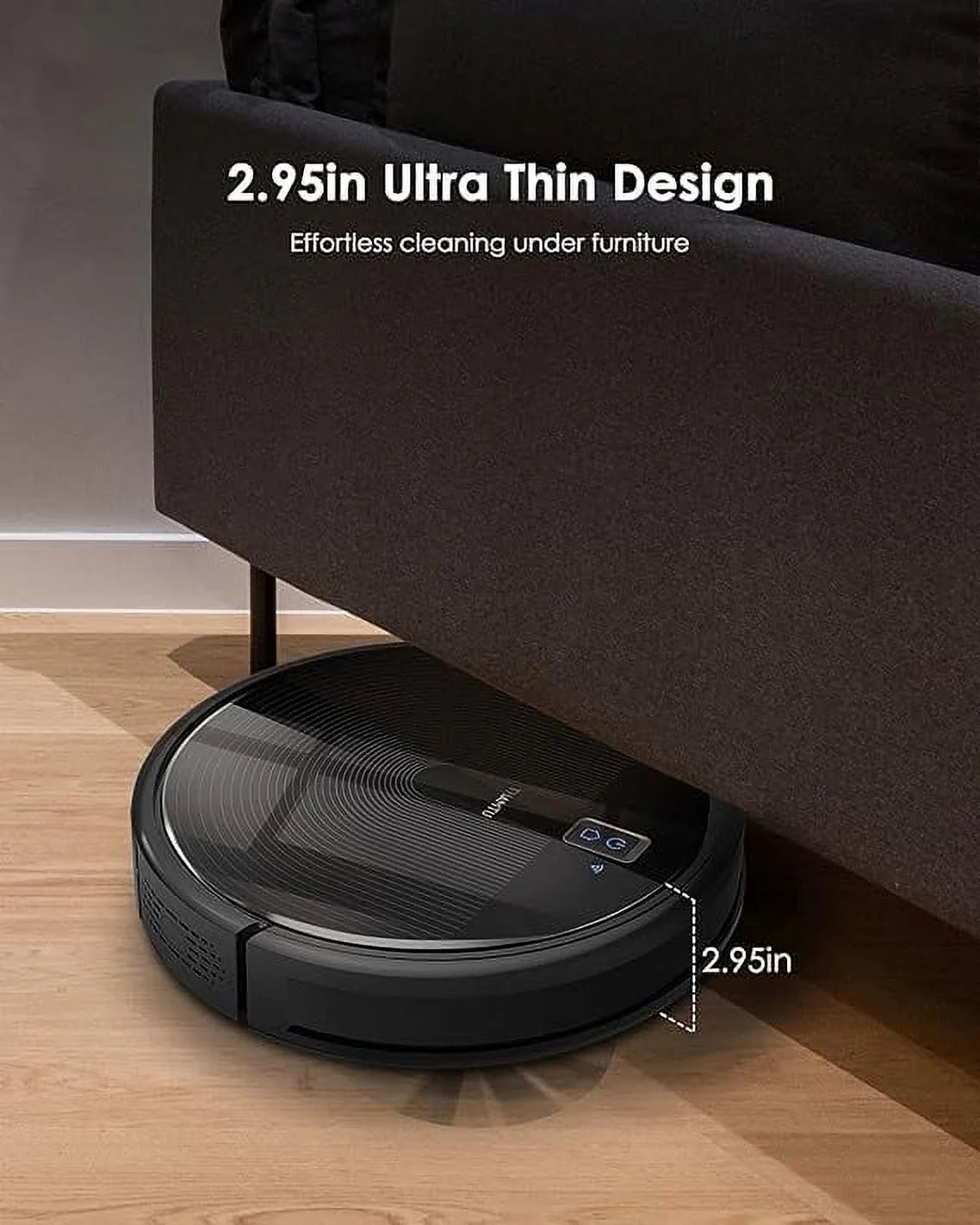 Black Robot Vacuum Cleaner 2700Pa Q53234