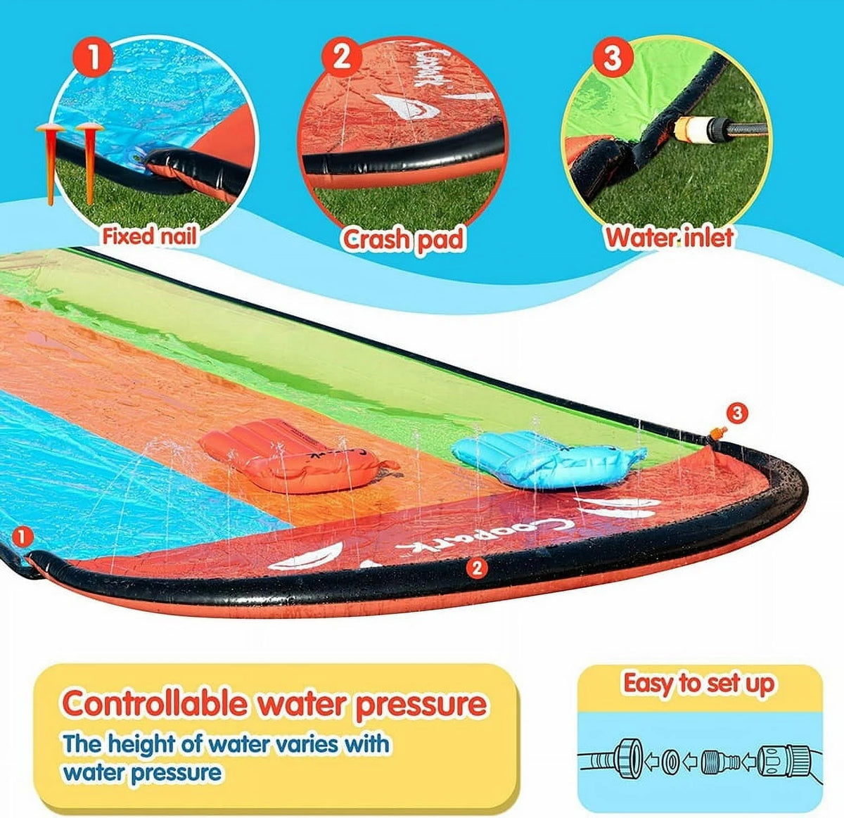 16' Inflatable Water Slide Q325