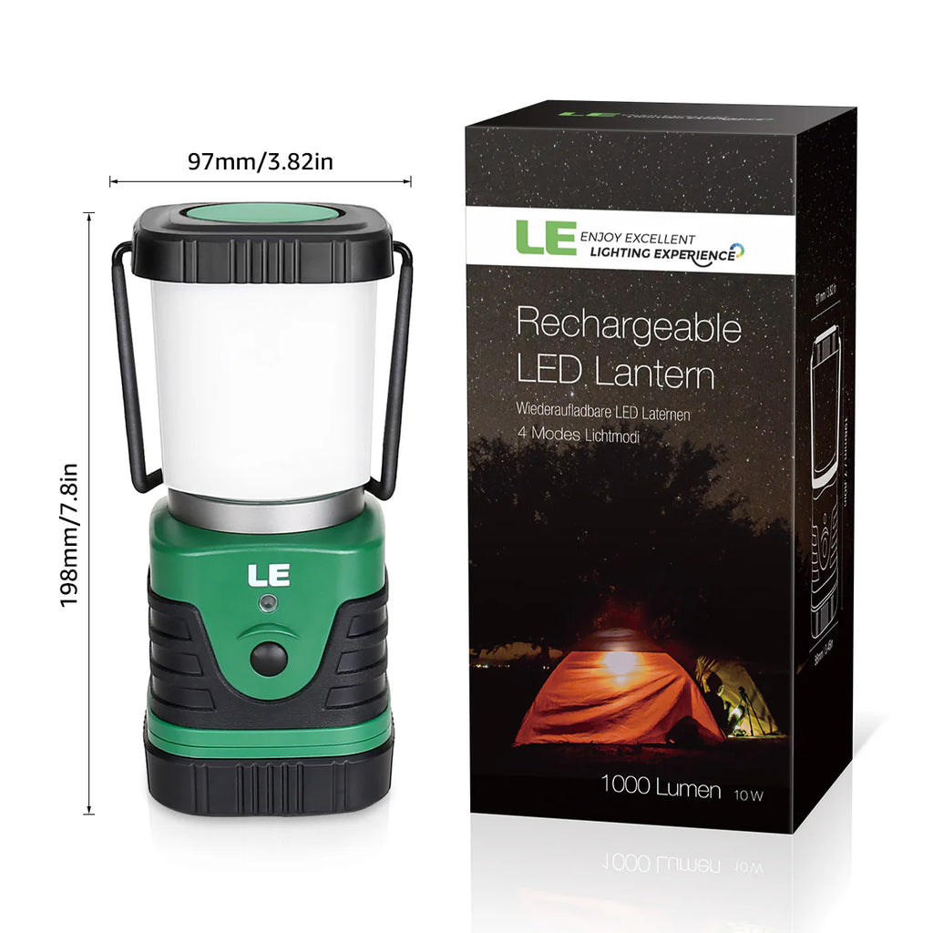 LED Camping Lantern Rechargeable 1000LM 4400mAh B852