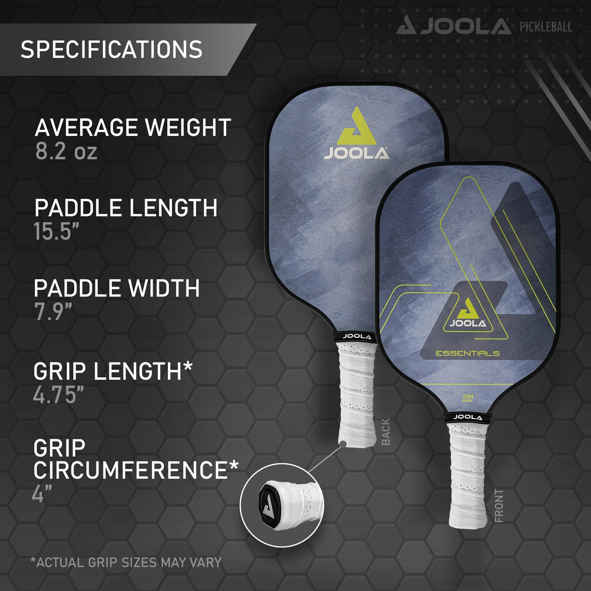 Blue 8.2oz Pickleball Paddle V545