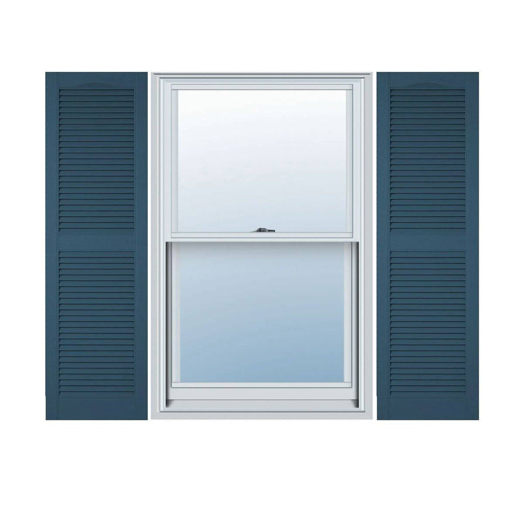 14 1/2 inch x 60 inch Vinyl Open Louver Shutters V696410