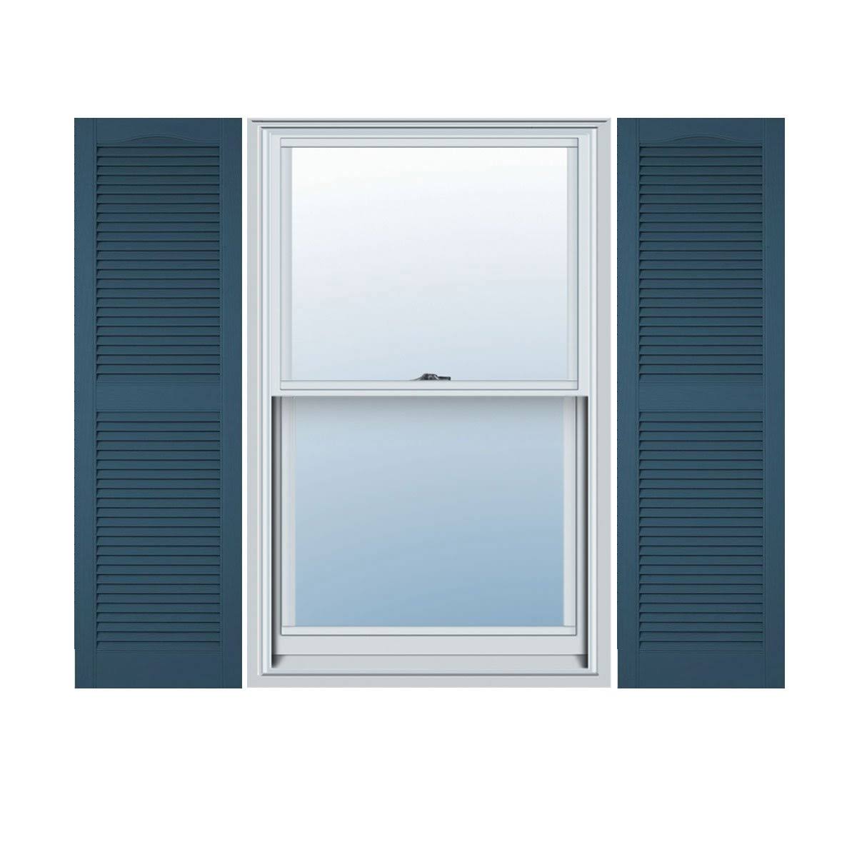 14 1/2 inch x 60 inch Vinyl Open Louver Shutters V696410