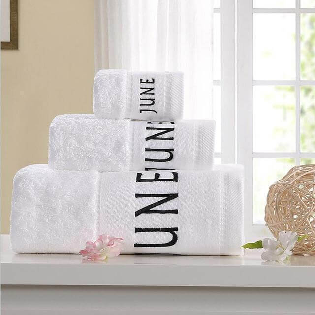 Cotton 3-Piece Bath Towels Set T25469