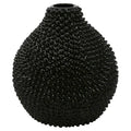 Gloss Black Spiked Ceramic Vase O778318
