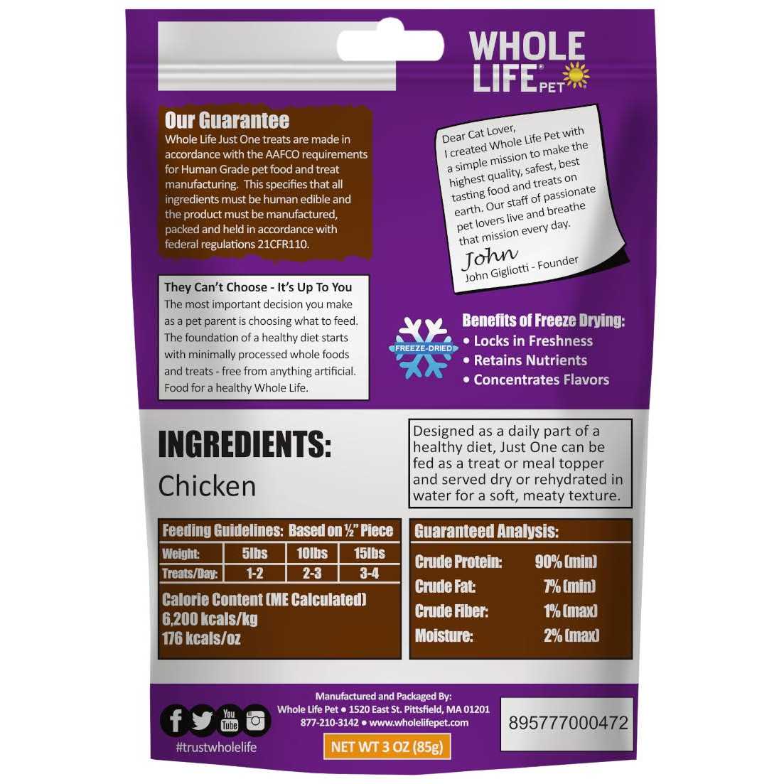 Freeze-Dried Chicken Cat Treats X9233