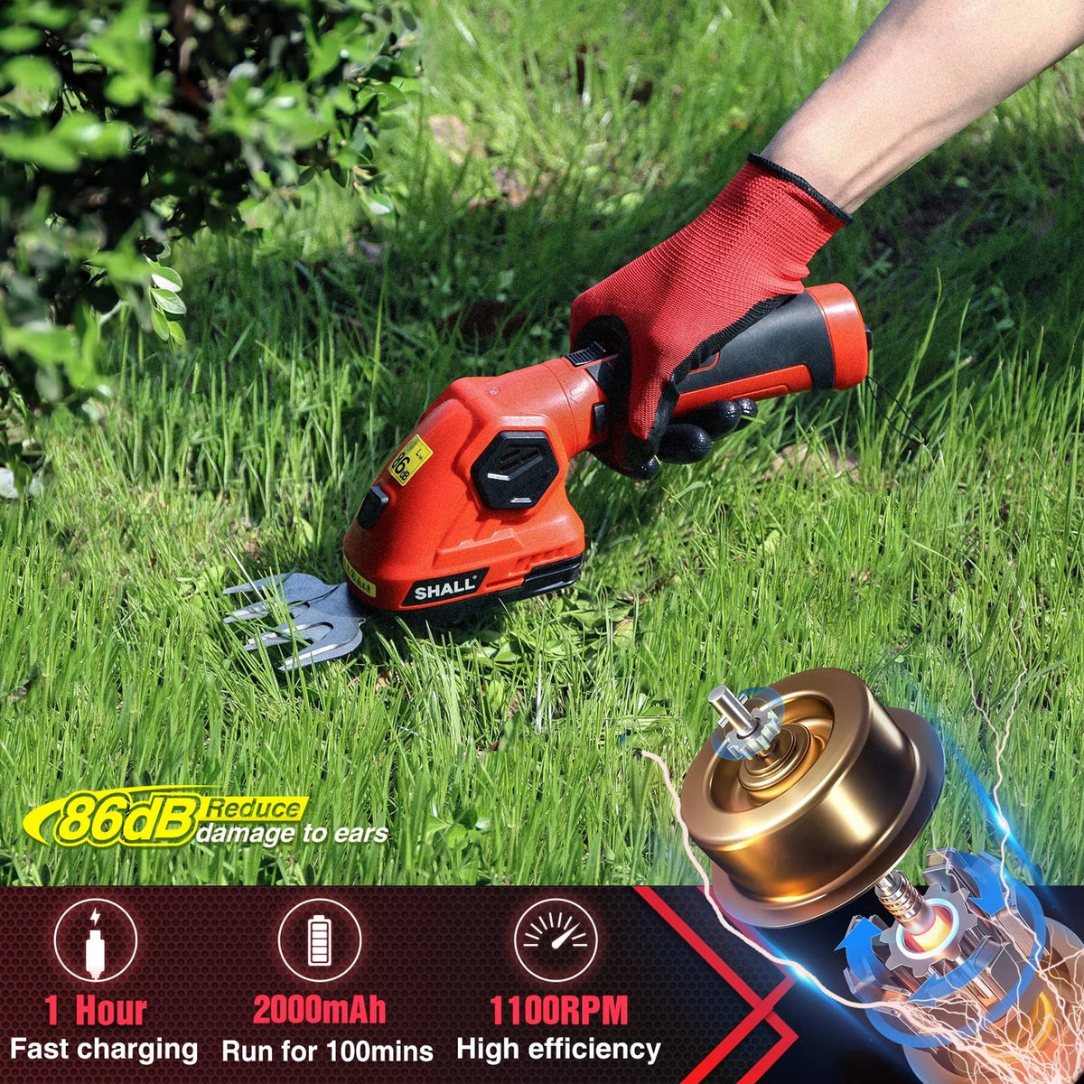 Cordless Hedge Trimmer and Garden Shears W5454