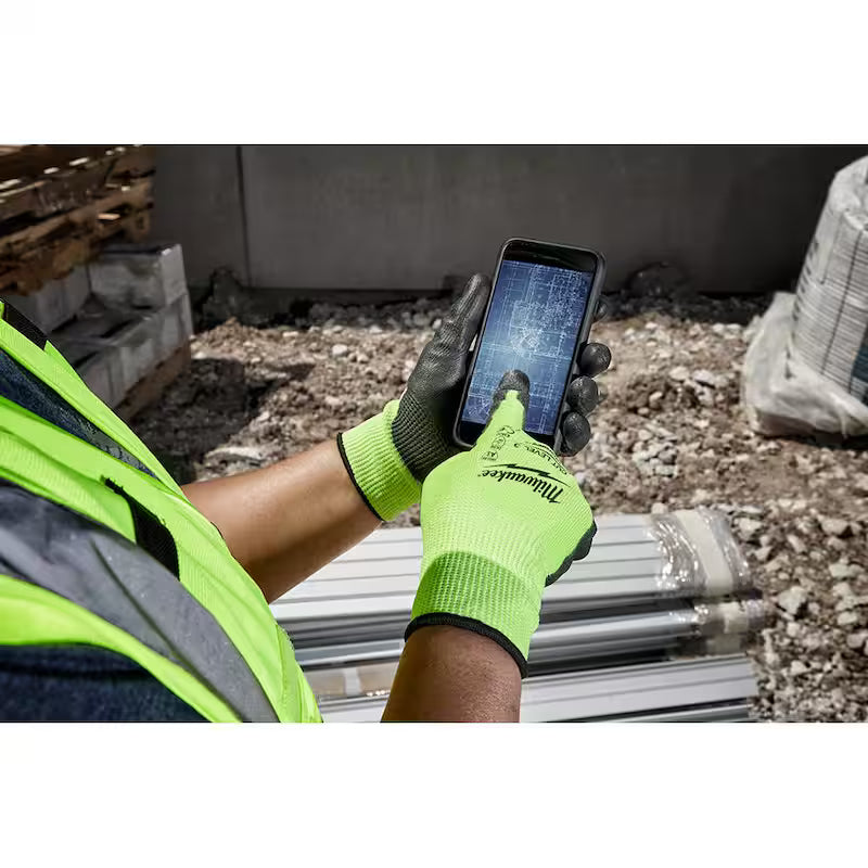 X-Large Level 3 Cut Resistant Polyurethane Dipped Work Gloves R9269