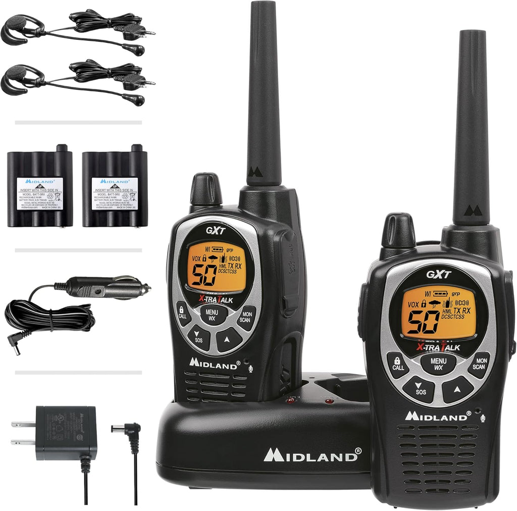 50 Channel Waterproof GMRS Two-Way Radio 3-Pack T47450