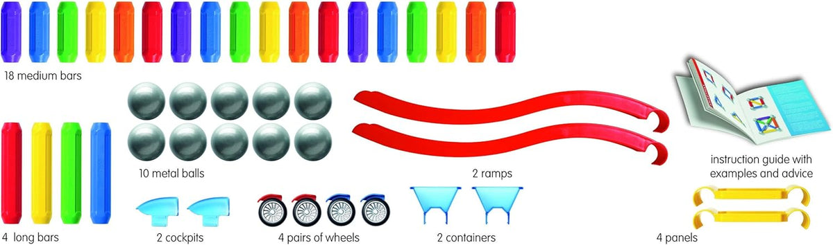 Magnetic Building Set with Moving Vehicles L62911