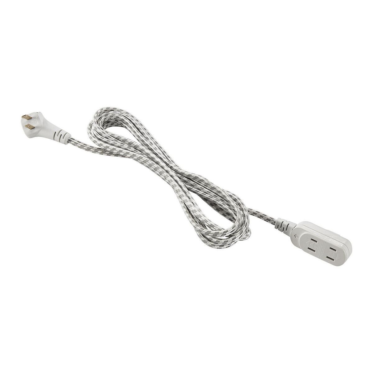 16/2 Gauge Flat Plug Braided Indoor Extension Cord S1278