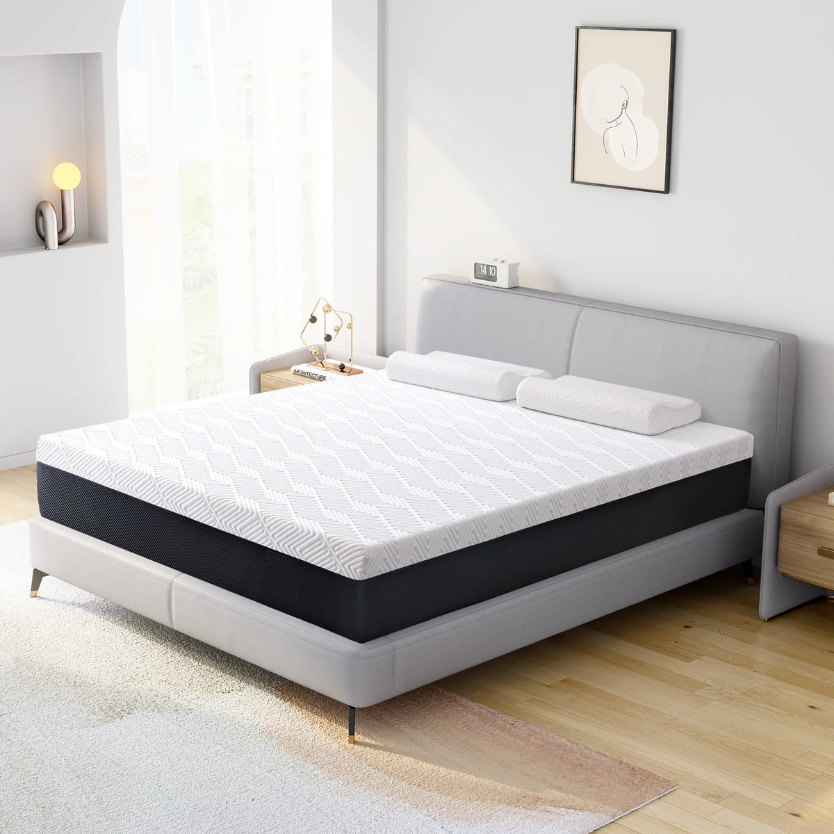 Queen 10 Cooling Gel Memory Foam Mattress T914071