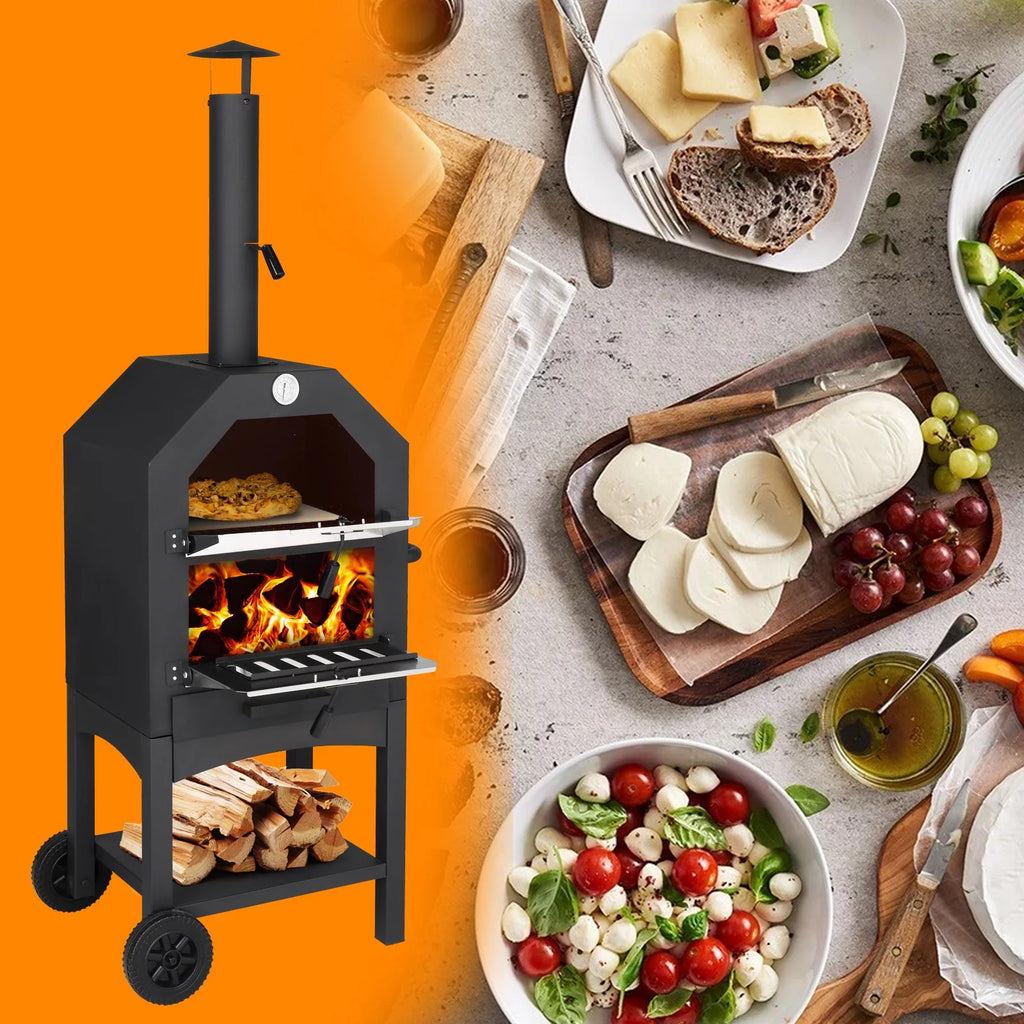 Outdoor Wood Fired Pizza Oven with Pizza Stone U343