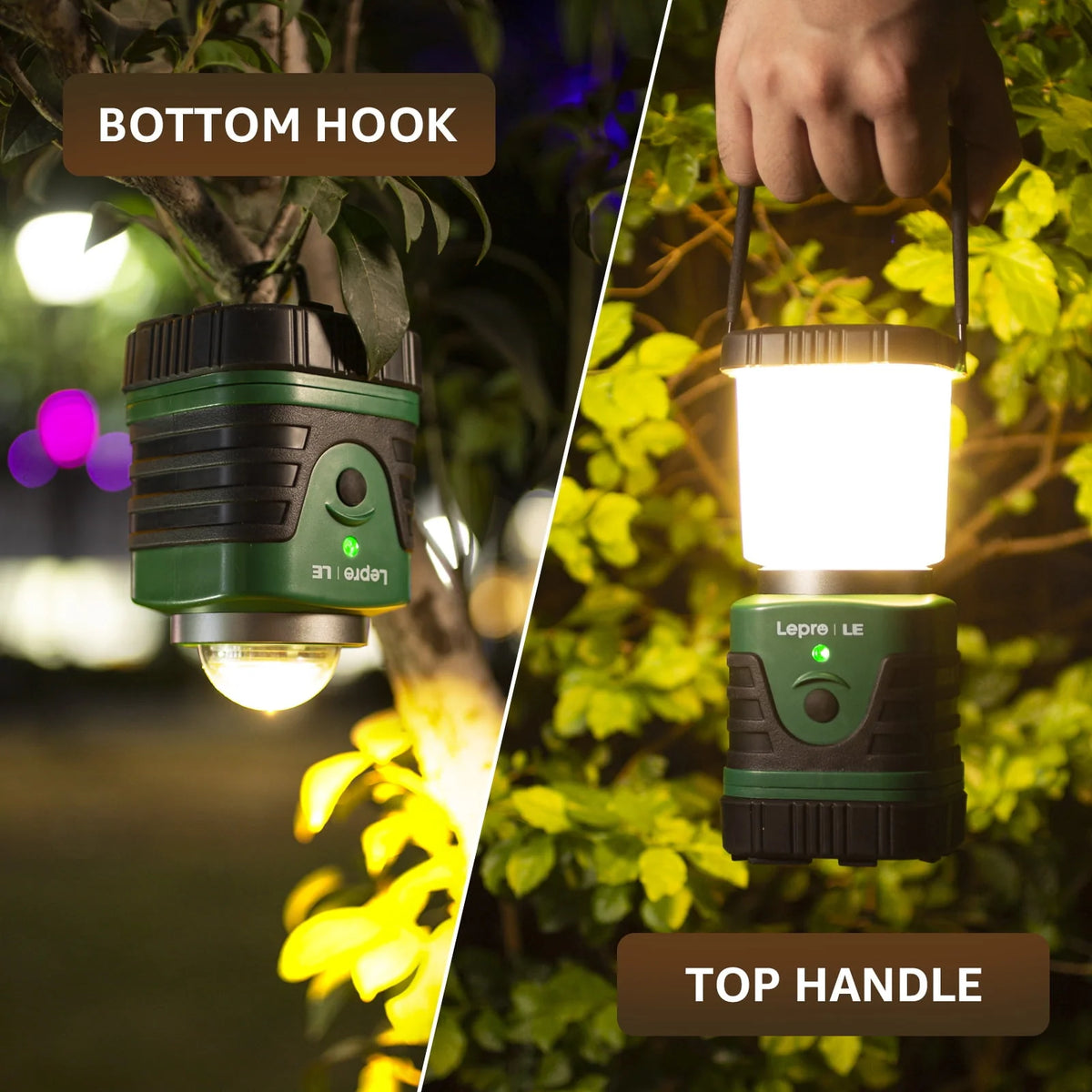 LED Camping Lantern Rechargeable 1000LM 4400mAh B852