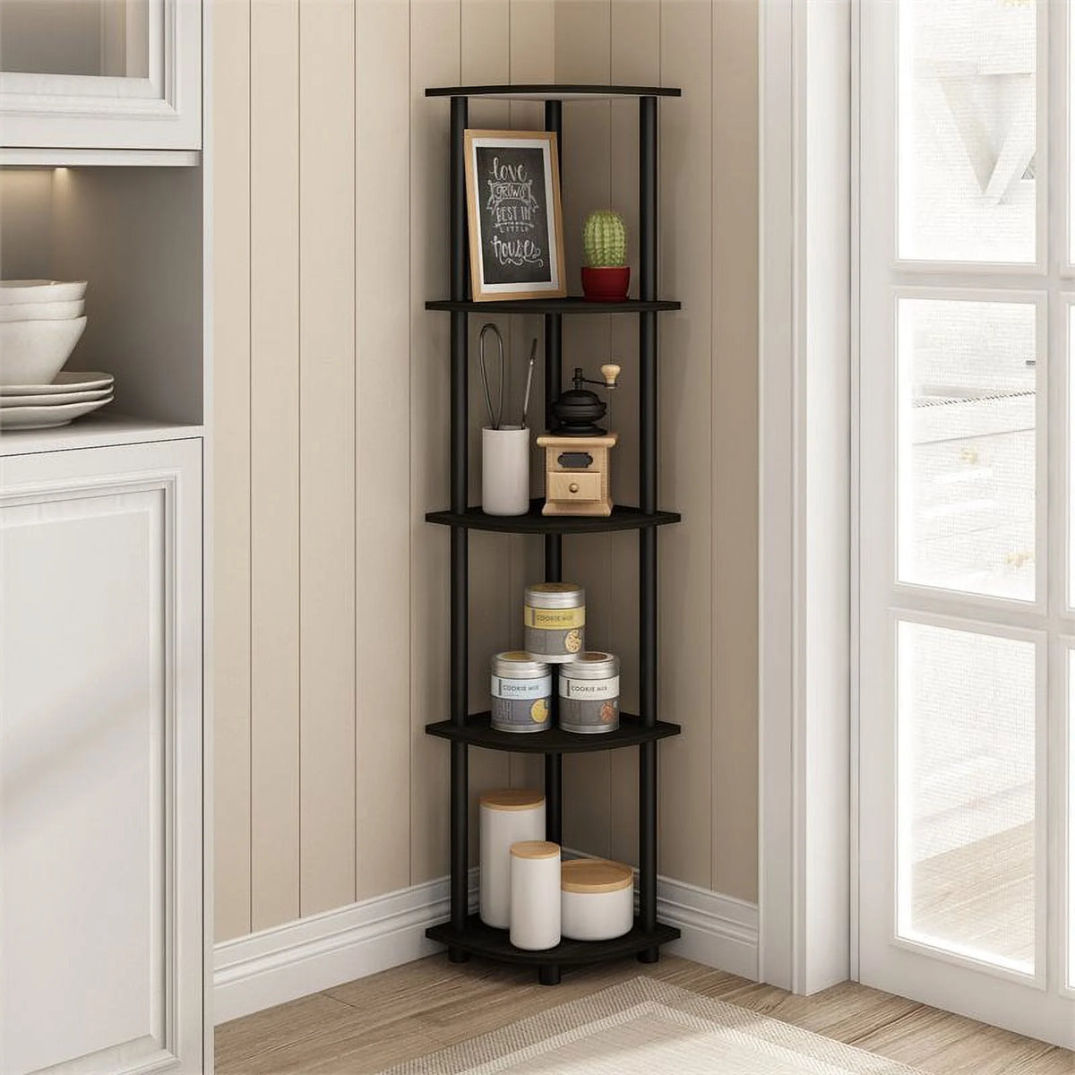 5 Tier Corner Display Rack Shelving Unit O432421