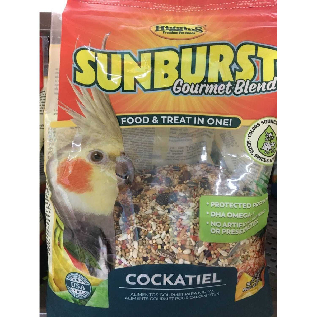 Sunburst Gourmet Blend Cockatiel Food Z930023