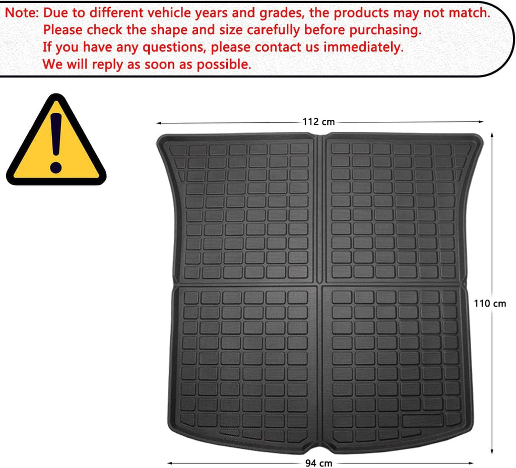 Black TPO Cargo Liners Trunk Mats L7629