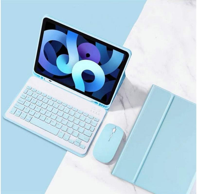 Green Detachable Wireless Bluetooth Keyboard Case + Mouse for 10.9 inch iPad Air I743