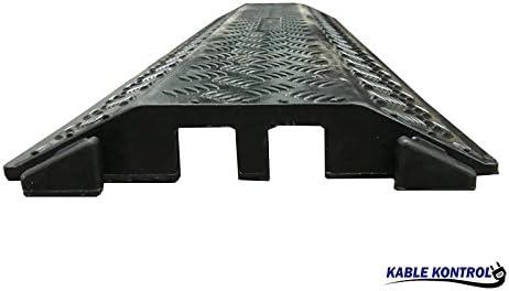 Black 2 Channel Rubber Cable Protector P50673