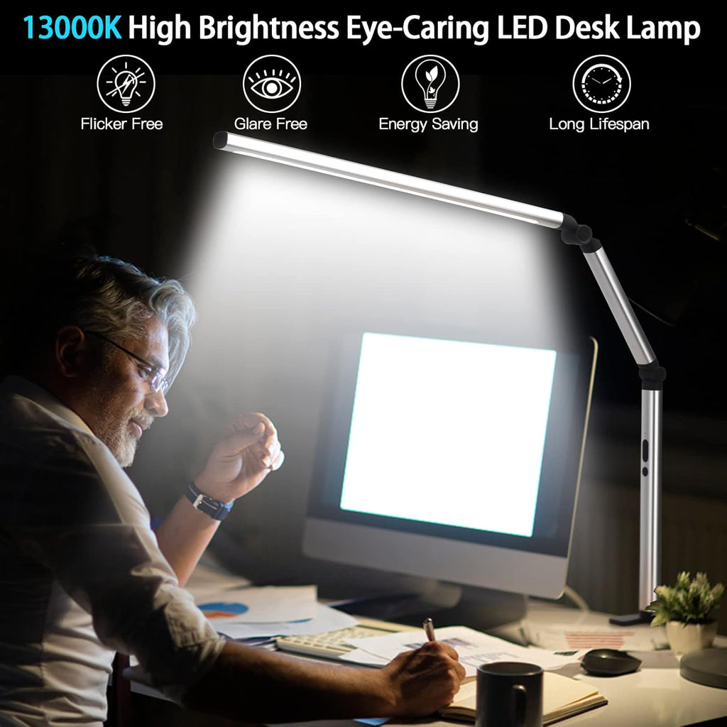 LED Desk Lamp with Clamp and Remote N82246