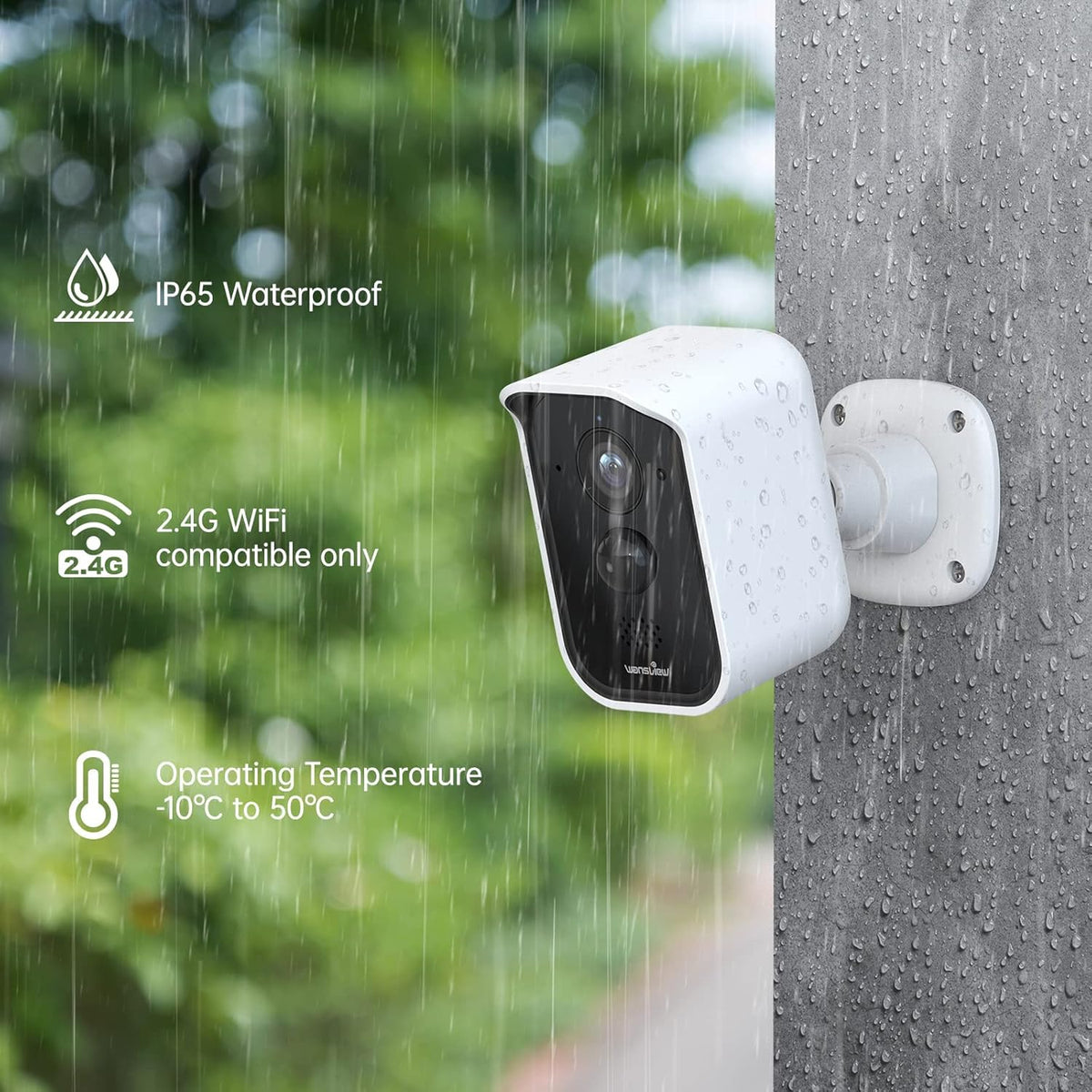 1080P HD Wireless Rechargeable Battery Powered Security Camera J659246