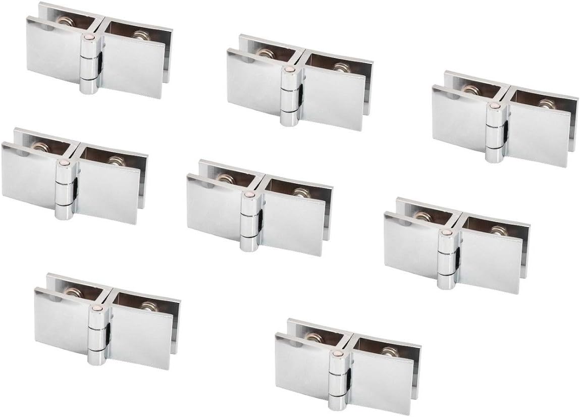 Set of 8 Adjustable Glass Door Hinges H73736