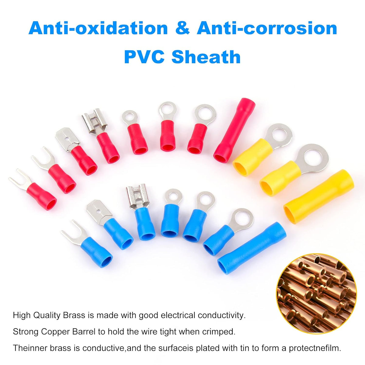 1280PCS Insulated Crimp Terminals Connector Set B959
