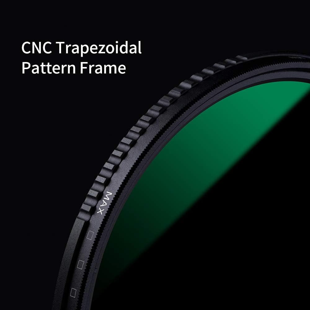 77mm Variable Neutral Density Filter ND8-ND2000 Adjustable ND Filter with Multi-Layer Coatings Q35860