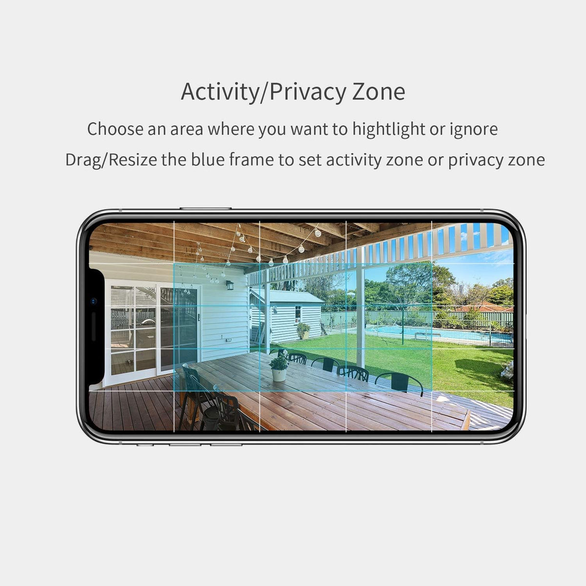 Outdoor Security Camera with 2-Way Audio, Night Vision, Siren, Weatherproof P23088