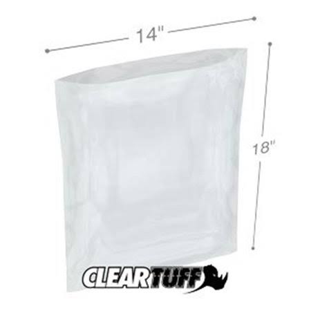 Clear Poly Bags 14 x 18 in. 0.003 Gauge Case of 500 J7570