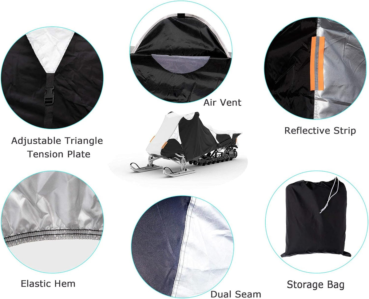 Waterproof X-Large Snowmobile Cover R709