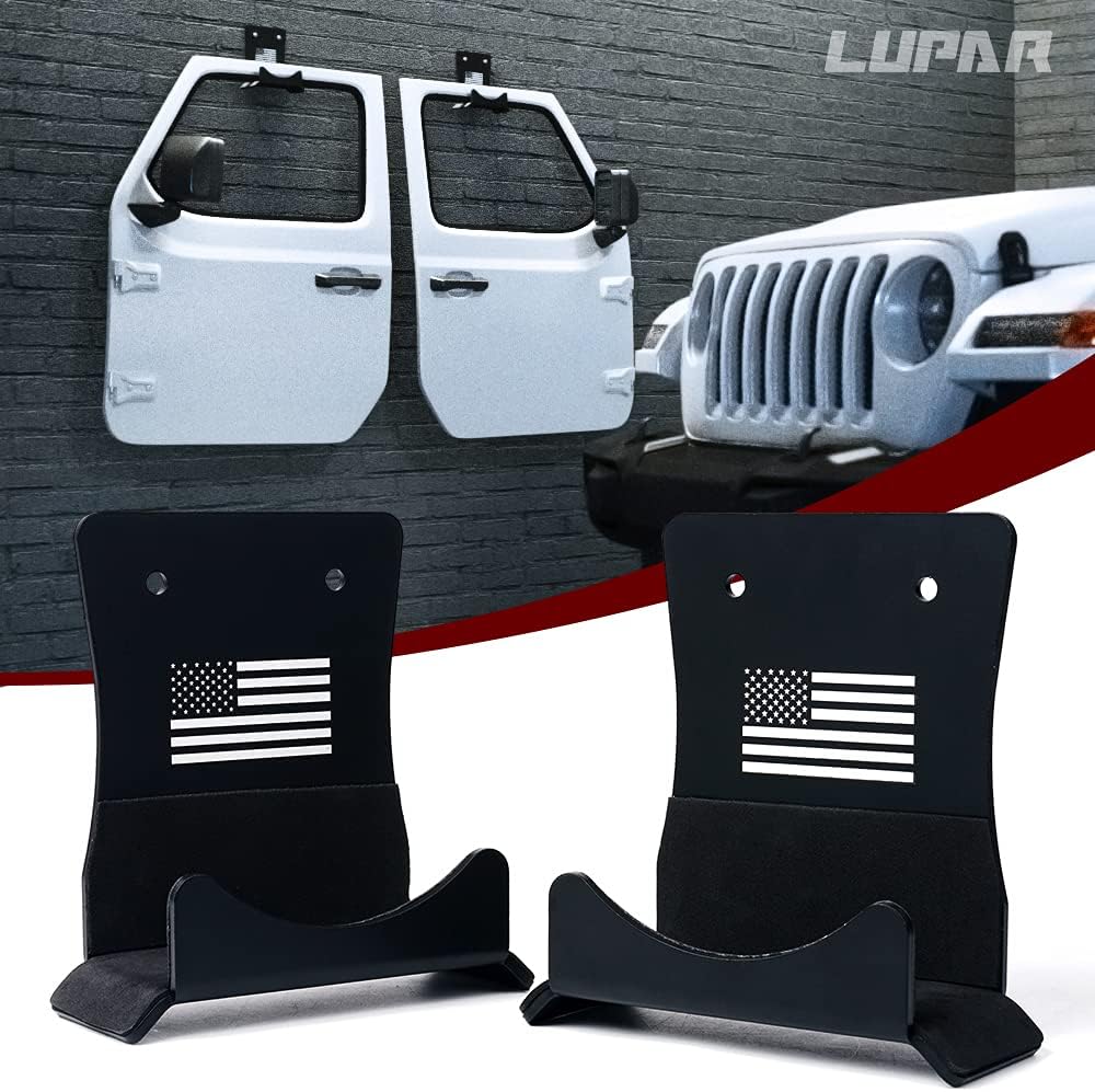 Aluminum Wall-Mounted Door Storage Rack Holder with Rubber Lining, 4 Pack F3774