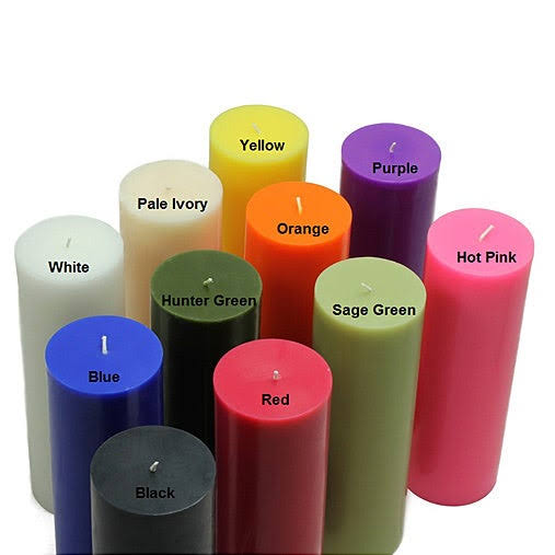 Red 3 x 9 in. Pillar Candles U6998