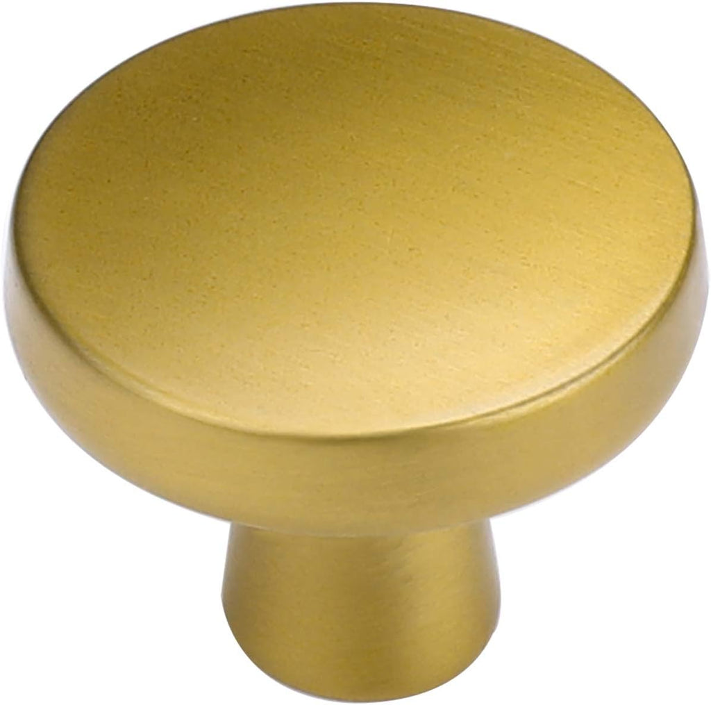 Brushed Brass Cabinet Knobs 10 Pack F686069