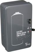 Mechanical Water Heater Time Switch, 24-Hour, 208/250V, 40A, DPST, Gray D147254