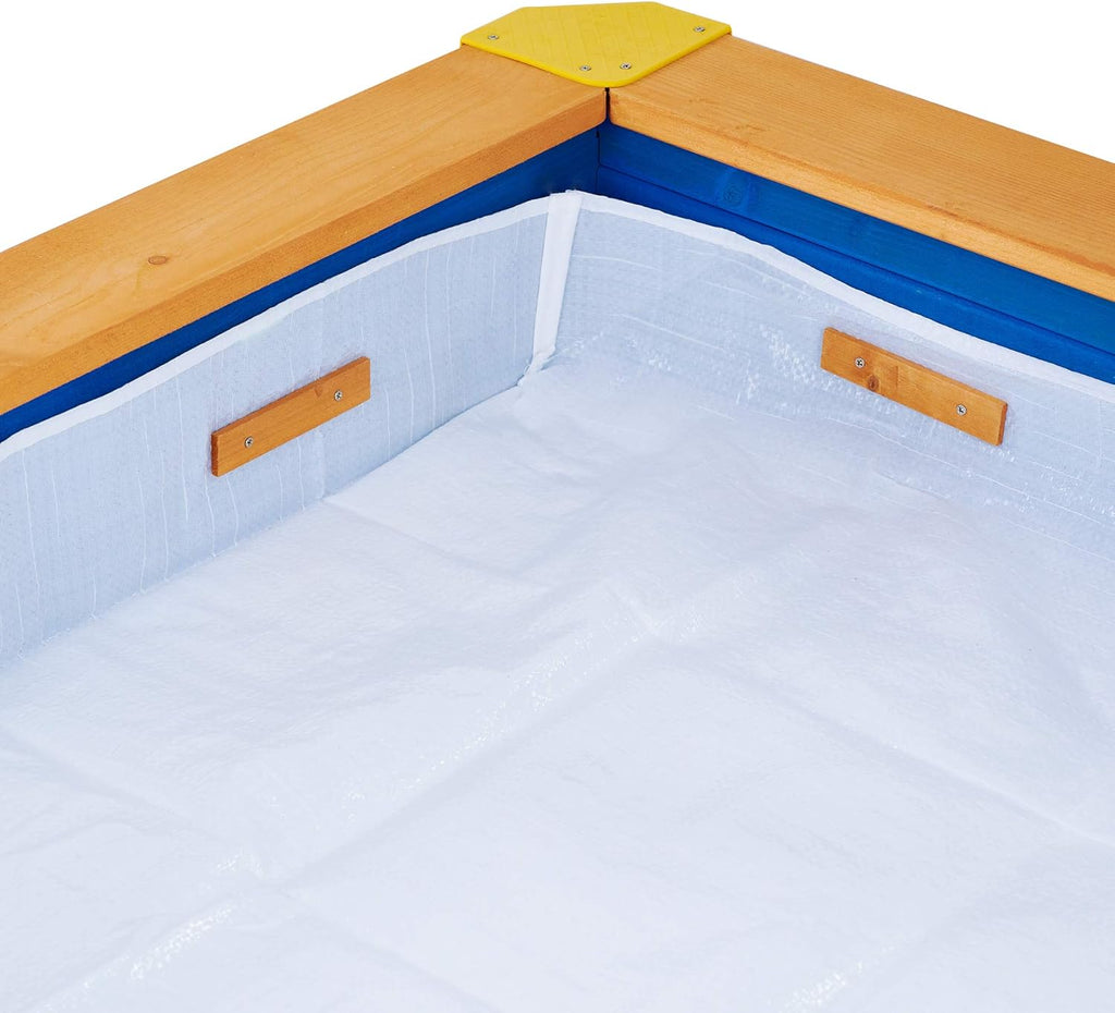 Wooden Outdoor Kids Sandbox with Canopy X24027