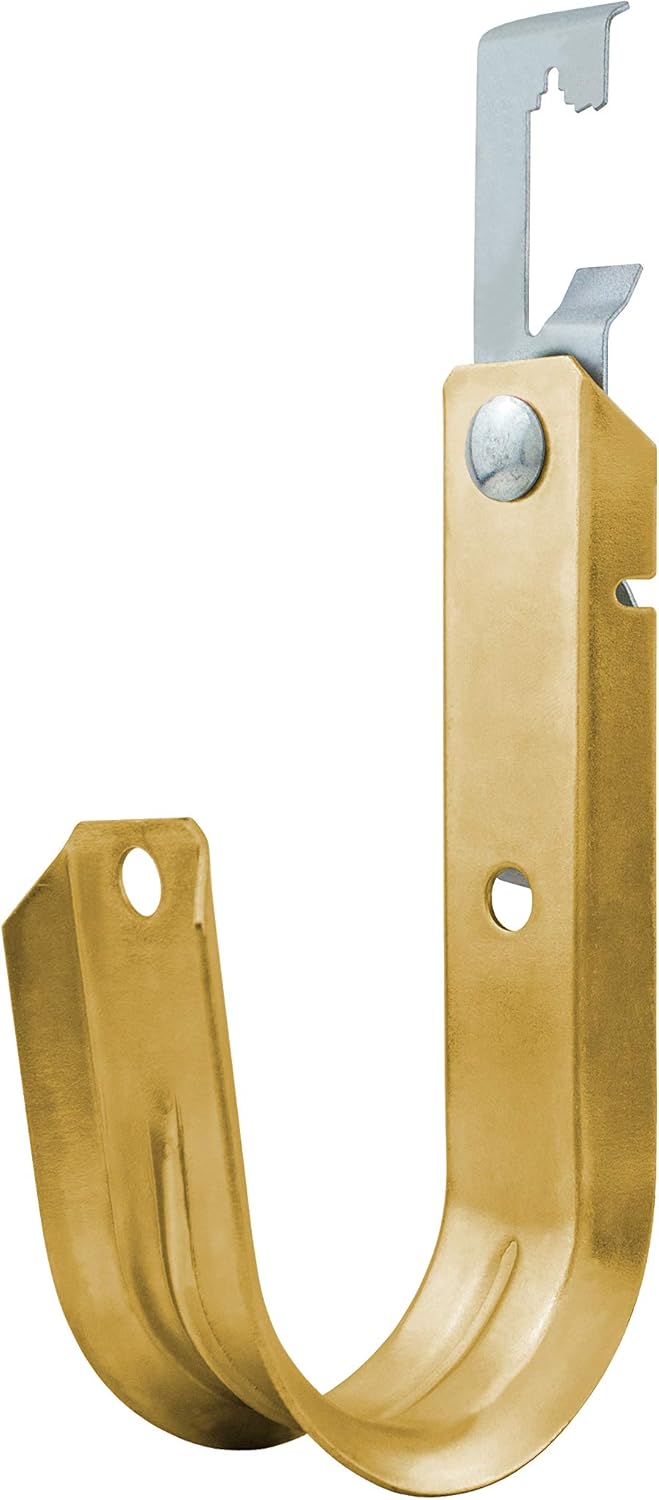 Heavy Duty Metal Cable & Wire Support J-Hook Hangers with Bat Wing Clip R28793