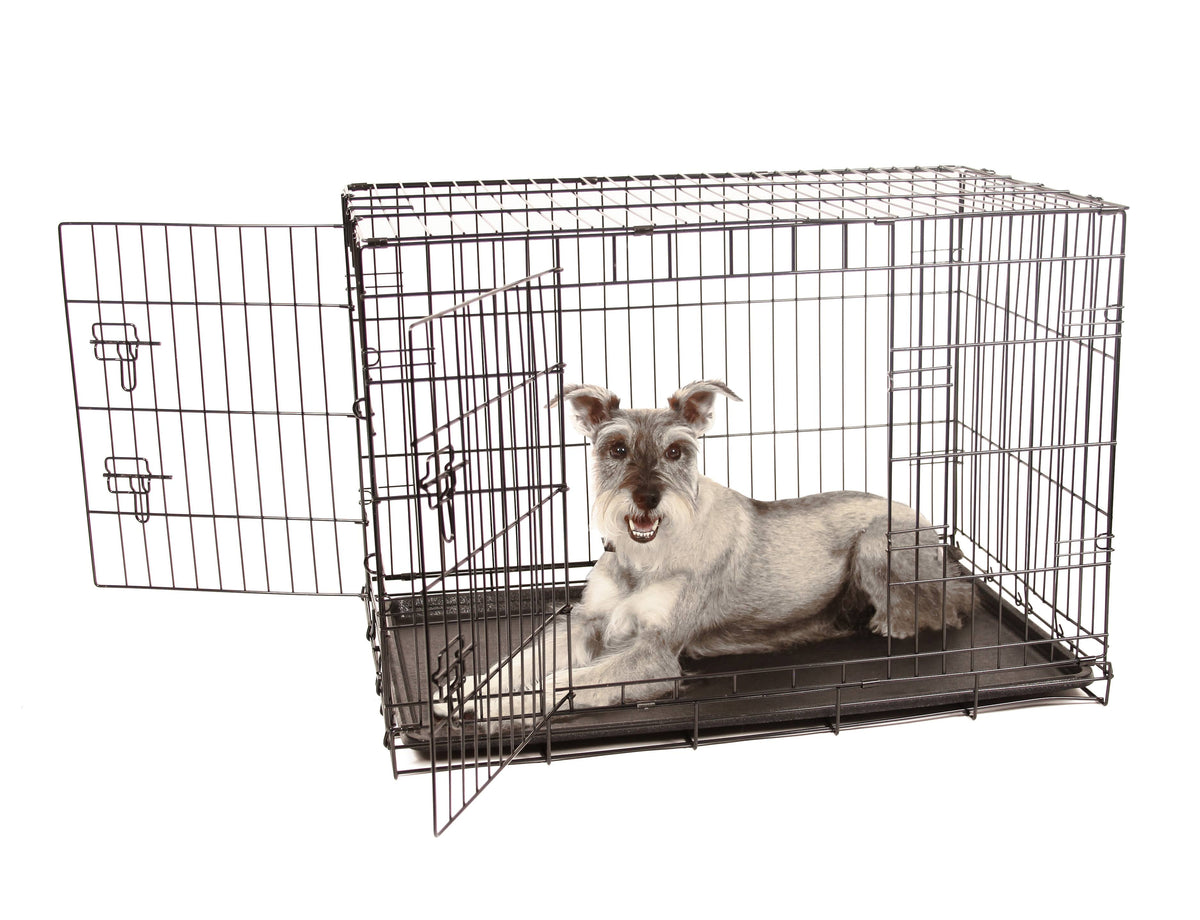 Double Door Metal Dog Crate K4856