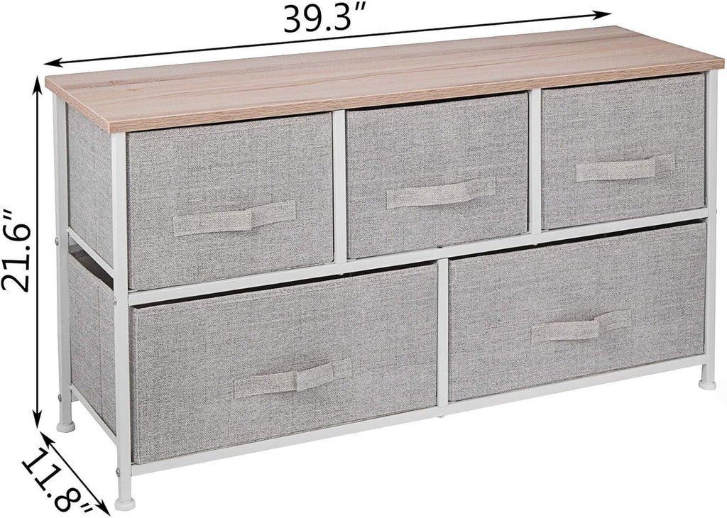 5 Drawer Storage Tower Dresser Chest Cabinet Z2741