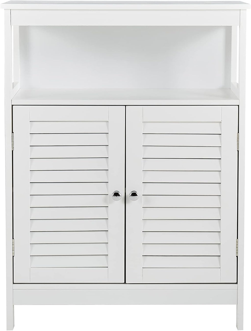 White Storage Cabinet with Two Doors Y9602