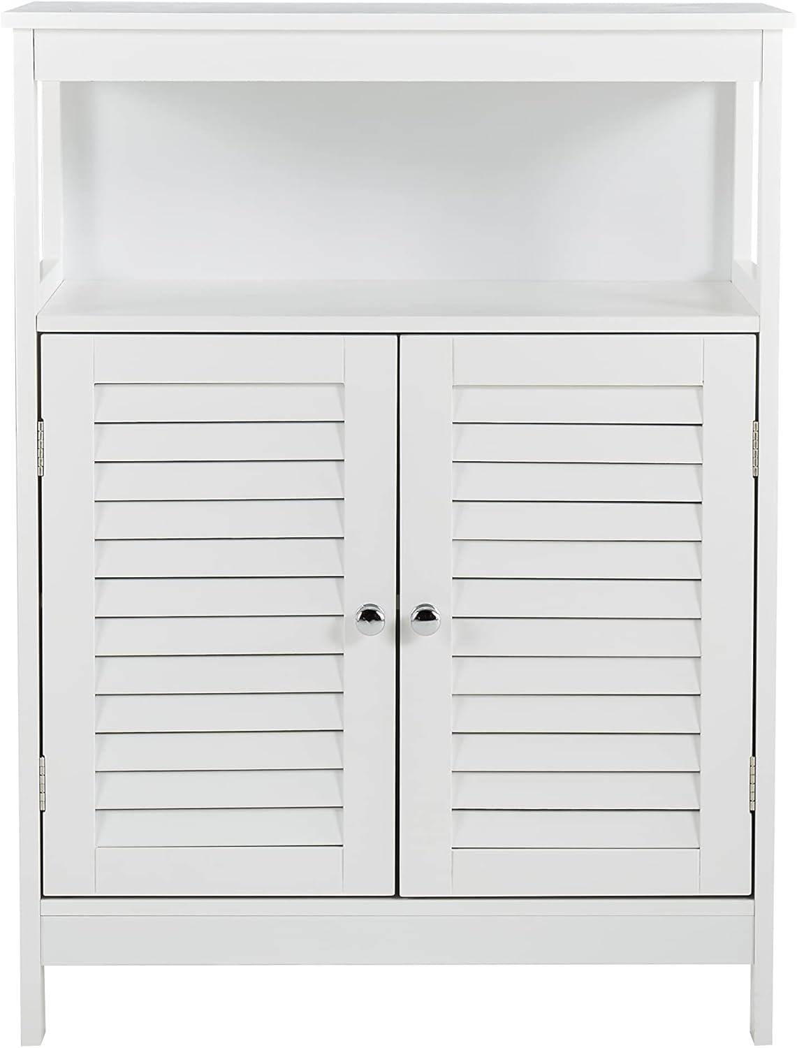 White Storage Cabinet with Two Doors Y9602